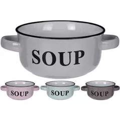 Чашка Promstore 16141 Чашка для супа D13сm Soup, с двумя ручками