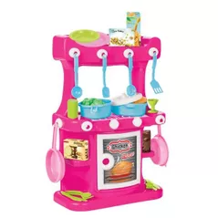 Bucătărie și veselă de jucărie Pilsan 03335Pink Set Bucatarie, roz
