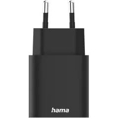 Încărcător cu fir Hama 201960 Fast Charger, 1x USB-A, 1x USB-C, PD, 30W, black
