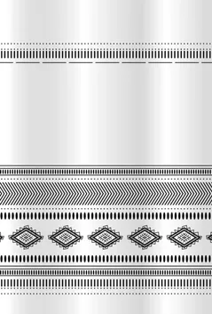 Занавеска для ванной Bisk 08178 TXT ETNO, alb/negru, 180x200