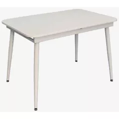 Стол Evelin di Costacurta DT-531R Wh, 112(152)x72x76см, Каркас/Опоры: Металл Белый (раздвижной), белый мат