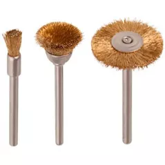 Набор головок, бит, насадок Wolfcraft Set de mini-perii din sarma de alama 2740000