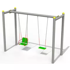 Качели Copfer PTP52-2 Двойные качели со стульями (PTP019-02-PTP019-03)