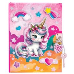 Блокнот As Kids 1027-64164 Agenda mare cu cheita de blocare Unicorn