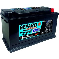 Acumulator auto Gepard Silver 75 AH EFB START STOP 730A (277x175x191)