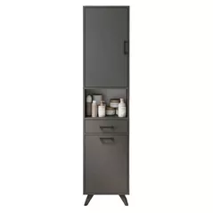 Шкаф-пенал Bofigo Шкаф для ванной 12-74-08 Anthracite