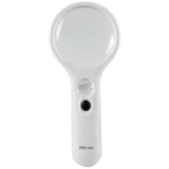 Лупа Deli DLE9099 Pro 75mm/2.5x, cu iluminare, blister