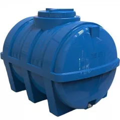 Duș de vară Uniplast 37255 Rezervor apa 350 L orizontal, oval (albastru) cu stut D. 1/2" 110x77x80 cm