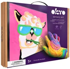 Набор для творчества Okto 20030 Pictură pe numere 3D cu plastilină ușoară 29x29сm, Lama