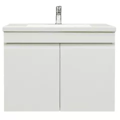 Шкаф под умывальник Bayro подвесной Studio Duo под умыв. Argo 800 белый мат