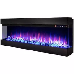 Șemineu electric ArtFlame Dalas 100, 493x2540x200 mm, Negru
