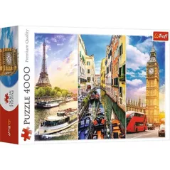 Головоломка Trefl 45009 Puzzle 4000 Trip around Europe