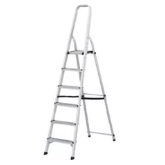Scară Lider-Tech AF0106A Scara cu suport aluminiu, 6 trepte, H=1.88m, sarcina max.150kg