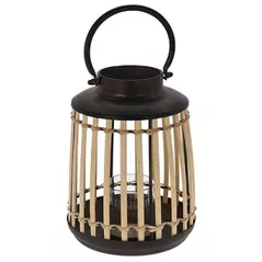 Lumânare Promstore 44736 Felinar din bambus 24x18cm