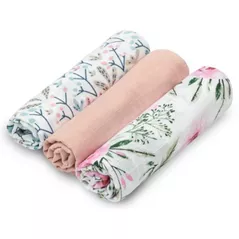 Accesoriu pentru înfășat Sensillo 09910 Пеленки муслин 3pack Pink
