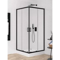 Cabină de duș New Trendy Suvia Black Square 90x90x206 (ZS-0040)