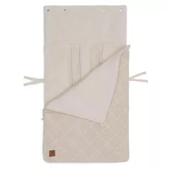 Accesorii pentru cărucior Jollein 025-811-68038 Husa pentru picioare Check Knit Oatmeal