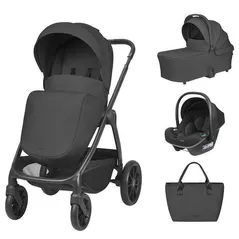 Детская коляска Kikka Boo Modena Black 2027 3in1 (3800171225687)