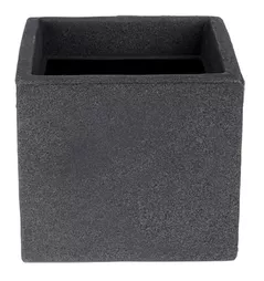 Ghiveci pentru flori ProGarden 50661 Cub 20x20cm, H18cm din plastic, antracit