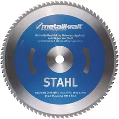 Disc de tăiere MetallKraft 3853504 Pânză circulara pentru oțel Ø355x2.4x25.4mm Z80