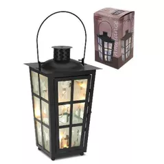 Decor Promstore 29856 Felinar 10LED, 31x17cm, negru