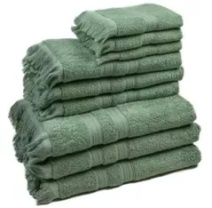 Домашний текстиль Sweet Home Prosop de maini Olive 30x50 cm, 490g/m2, Smoke Green