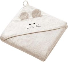 Аксессуар для купания BabyOno 1553/05 Prosop din bambus de baie cu gluga bej 100x100