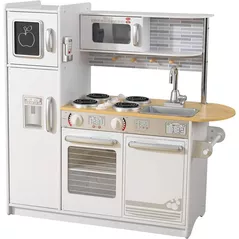 Bucătărie și veselă de jucărie KinderKraft 53364 Uptown White Play Kitchen