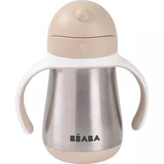 Поильник Beaba B913633 Cana cu pai din inox 250ml Clay