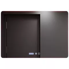 Oglindă baie Bayro Alfa 1000x800 LED 3C touch c подогревом, часами и термометром