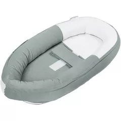 Гнездо для новорожденных Doomoo CO13 BabyNest din bumbac organic Cocoon Tetra Jersey Green