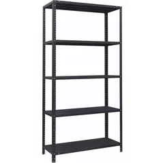 Cтеллаж складской УХЛ-МАШ СК-Ч 2,0/1000х400 Стеллаж средней нагрузки 120кг (2000х1000х400мм) (5 полок) чёрный