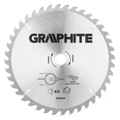 Диск отрезной Topex 56500 Disc circular pentru lemn, 300x30mm, 40 dinti, 55H606, Graphite