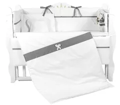 Детское постельное белье PernaMea Set lenjerie 8 piese Elegance Gri (PM.100102/3)