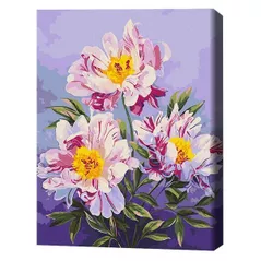 Картина по номерам BrushMe BS53920FC 40x50сm (fără cutie) Regatul bujorilor