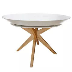 Стол Deco Nova Furnir Italian White+Wood Oak Leg