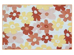 Covoraș de baie Bisk 01618 din spuma FLOWER 50x80cm maro