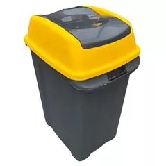 Coș de gunoi Hydro S HIPPO, Antracit / Galben, 25 L 0430545