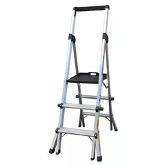 Лестница Lider-Tech LDR1120 Scara cu platforma reglabila, 4x3 trepte, H=1.68m, sarcina max.150kg