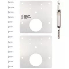 Набор ручных инструментов Wolfcraft Набор для ремонта мебельных петель (17 предметов) 4658000