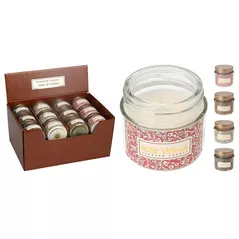 Свеча Promstore 50974 Свеча ароматизированная в стекл банке 6x5cm, 4 запаха