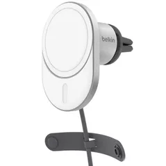 Încărcător pentru automobil Belkin WIC008BTGR Qi2 15W Car Vent Mount CLA