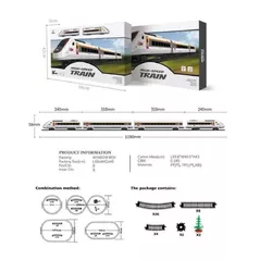 Машина Richi (810730) Cale ferata cu tren pe baterii, cu sunete si lumini