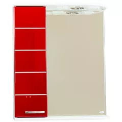 Зеркало для ванной Mashtab 5668 Modern 600x200x720 Alb-Rosu