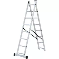 Scară Lider-Tech AC0208A Scari cu doua tronsoane, 2x8 trepte, H=3.68m, sarcina max.150kg