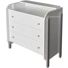 Comoda de infășat Ingvart 98514542-5 Nika Alb/Grey