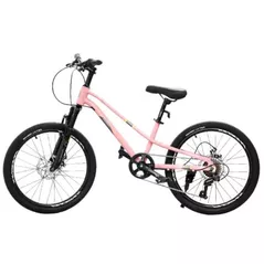 Велосипед New World AVITA PH Bicicleta pentru copii cu 2 roti, 22 inch, roz, 61552
