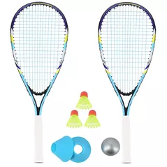 Теннисный инвентарь Nils 9312 Set crossminton (Palete+fluturasi+minge+conuri de marcaj) NRS005