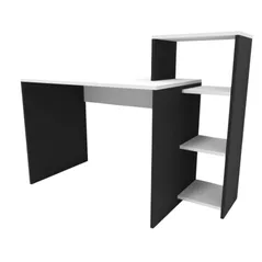 Masă de birou Smartex (10955) M2 110cm Alb+Negru