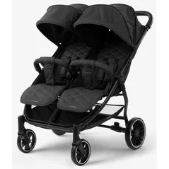 Сărucior pentru copii Kikka Boo 31001040012 Happy 2 Black, pentru gemeni